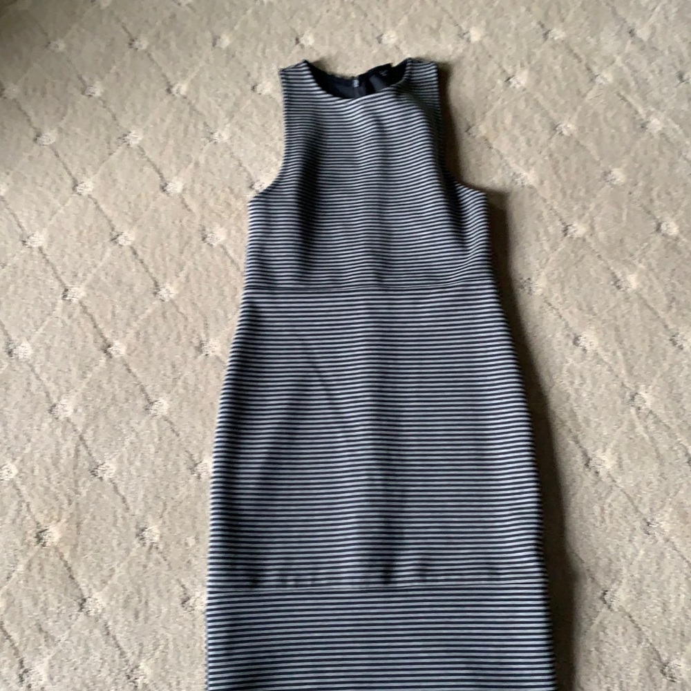Top shop striped stretch fabric dress